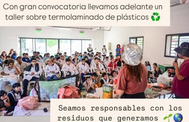 Taller de Termolaminado de Plásticos Reciclables en Escobar. Pcia. Buenos Aires.